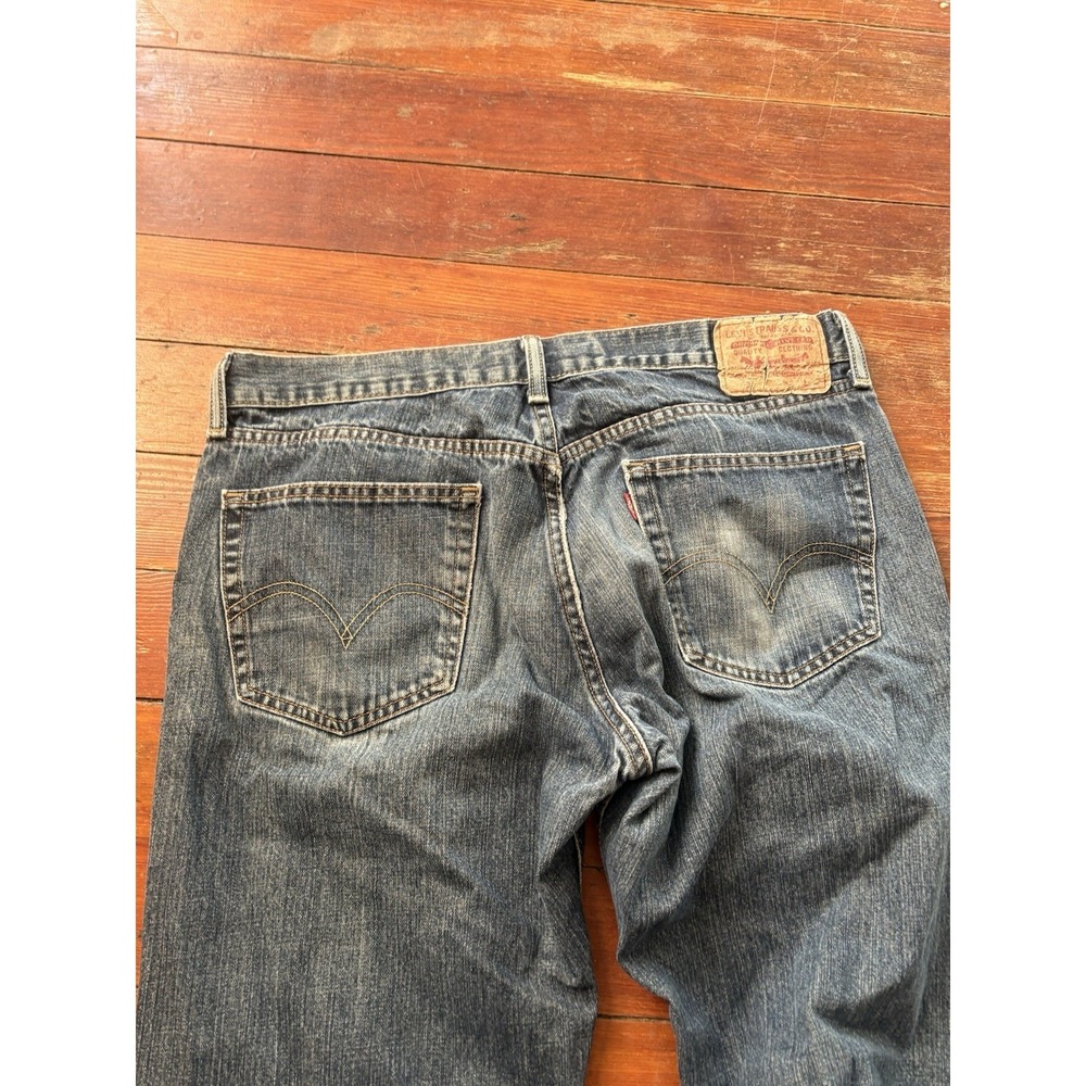VTG Levis 559 Y2K Jeans Mens 34x32 Faded Black Baggy Relaxed Distressed Denim - Picture 6 of 7